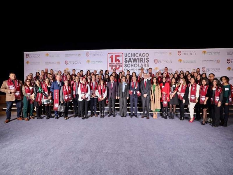 The President of Ain Shams University participates in the celebration of the fifteenth anniversary of the signing of the Sawiris Scholarship Agreement with the University of Chicago