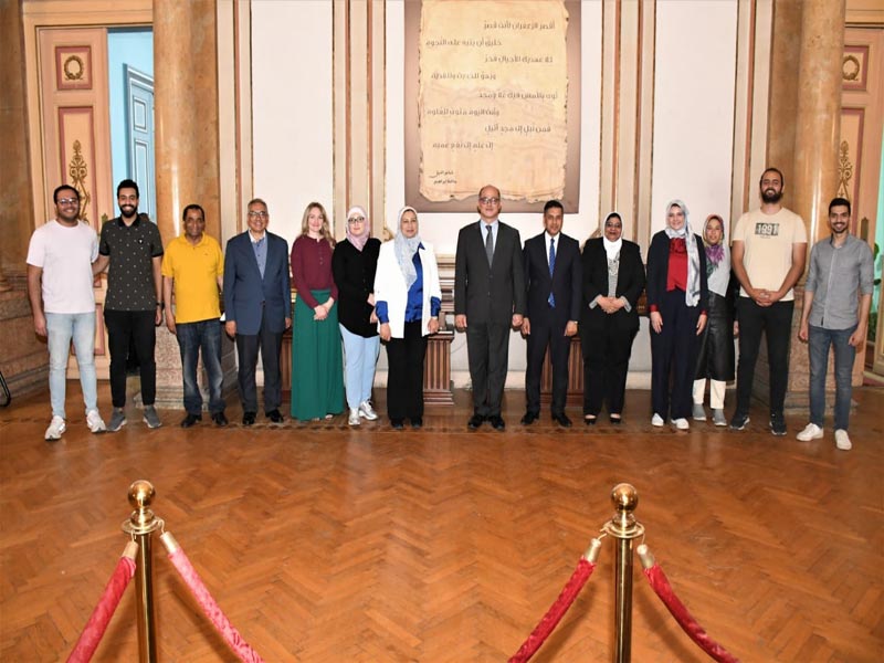 Vice President of Ain Shams receives students of the fifth batch of the joint master's program between the Faculty of Al-Alsun and Leipzig University