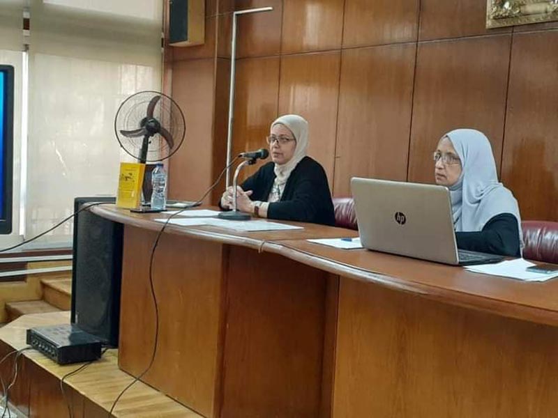 A symposium on raising children in the Egyptian family, what it has and what it has, at the Faculty of Girls