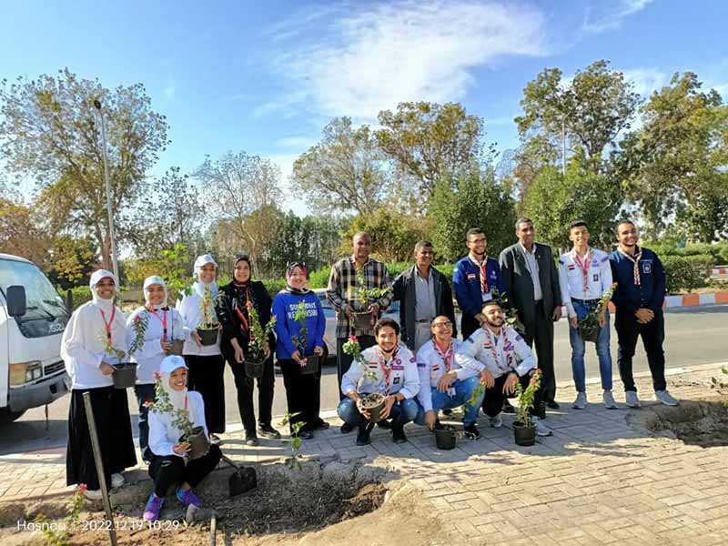 A delegation for scouting from Ain Shams University is participating in the international work for scouting for the Egyptian and Arab universities