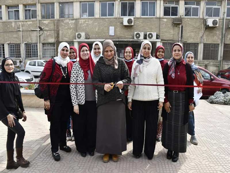افتتاح المعرض الخيري الثالث بكلية البنات جامعة عين شمس