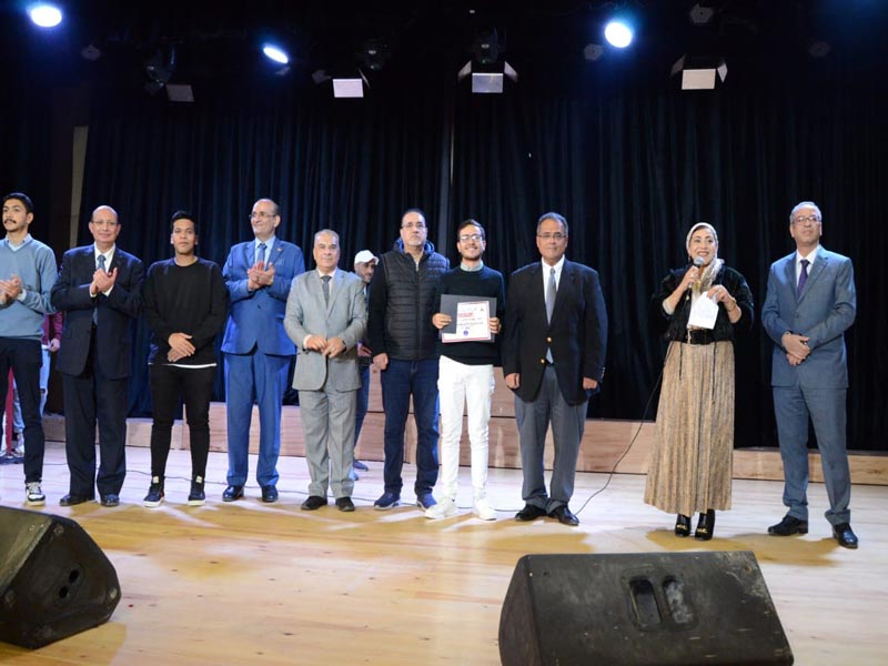 The Vice President of Ain Shams University for Education and Students witnesses the conclusion of the Music and Choir Self-Sufficiency Competition