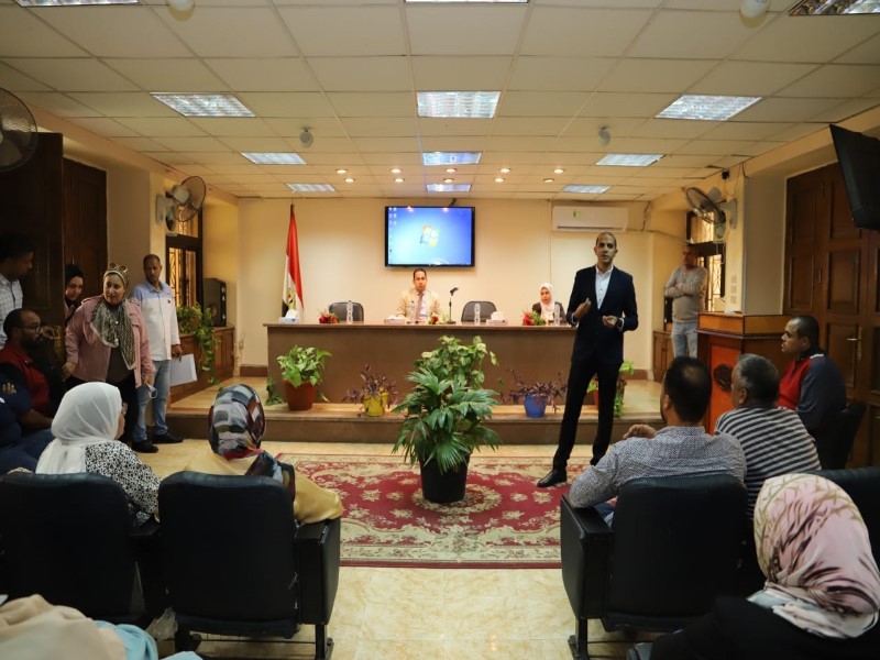 In the University City, female students...Completing a series of awareness lectures on the dangers of fire and how to confront it