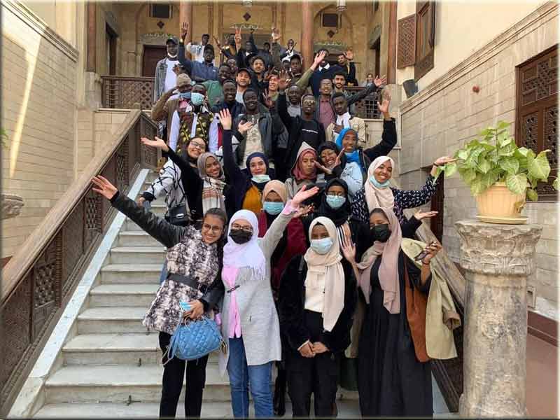 A trip to the National Museum of Civilization and the Religions Complex for international students at Ain Shams University
