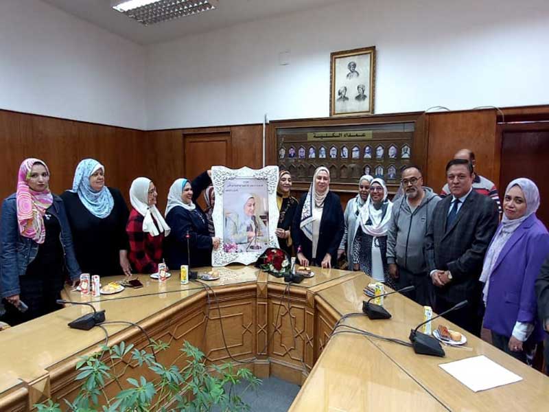 Celebration of the faculty staff and employees of the Faculty of Al-Alsun for the appointment of Prof. Dr. Salwa Rashad, Dean of the Faculty