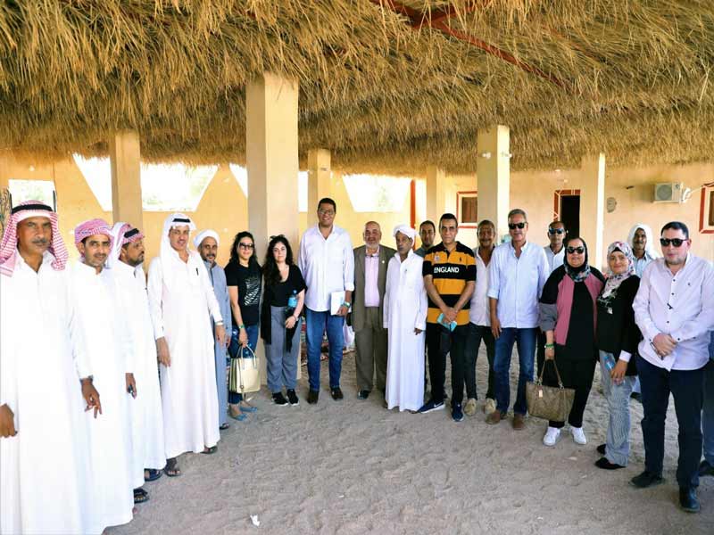 زيارة قطاع شؤون خدمة المجتمع وتنمية البيئة بجامعة عين شمس لقرى محافظة جنوب سيناء