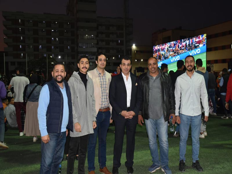 Amidst a distinctive enthusiastic atmosphere…more than three thousand Ain Shams University students are watching the final match of the World Cup