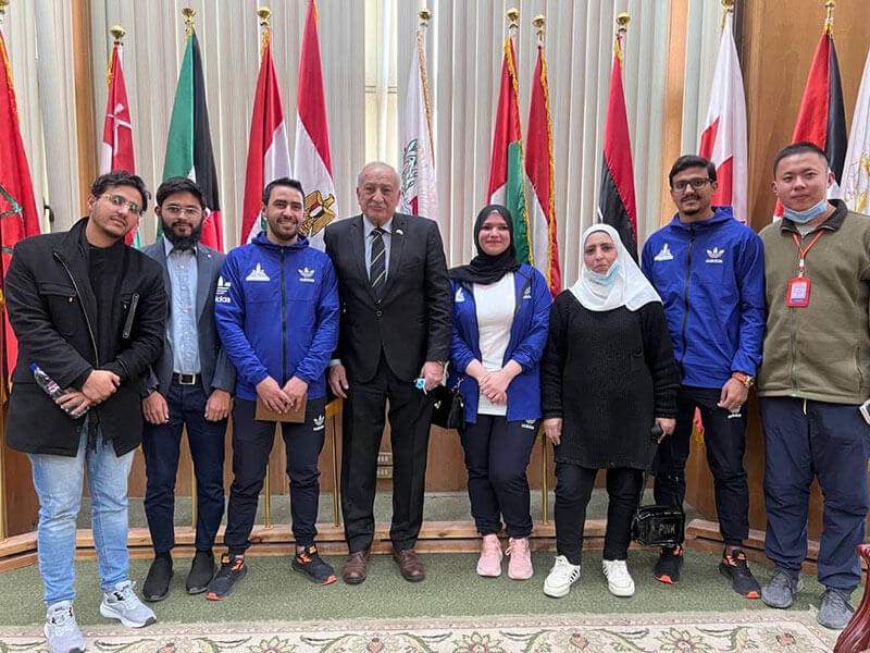 Ain Shams University's participation in the second day of the first international friendship forum for university youth