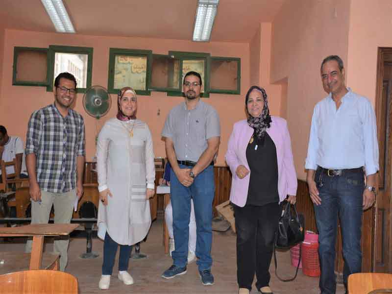 An inspection tour of the exams at the Faculty of Graduate Studies and Environmental Research at Ain Shams University