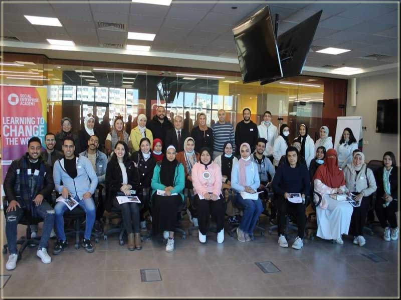 The launch of the training program provided by the Social Enterprise Academy for the Innovation and Entrepreneurship Unit at the Faculty of Specific Education