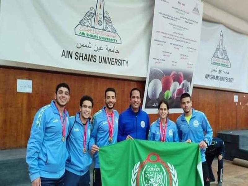 Announcing the results of the badminton championship for Egyptian universities and higher institutes, which was held at Ain Shams University