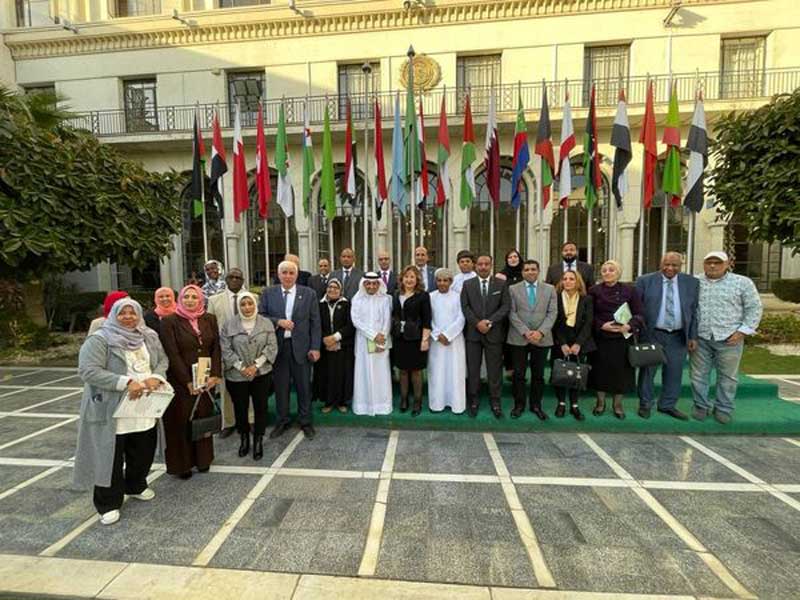 The Adult Education Center participates in the eighth meeting of the Arab Decade for the Eradication of Literacy at the headquarters of the League of Arab States