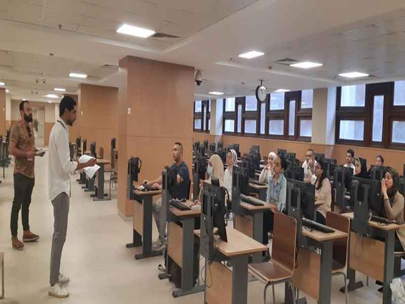 The British Council conducts a pilot test in the halls of the Faculty of Al-Alsun