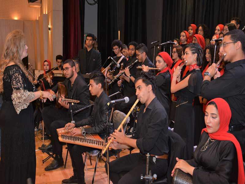 A concert for the group (Choral Harmony - Western Choir) at the Faculty of Specific Education