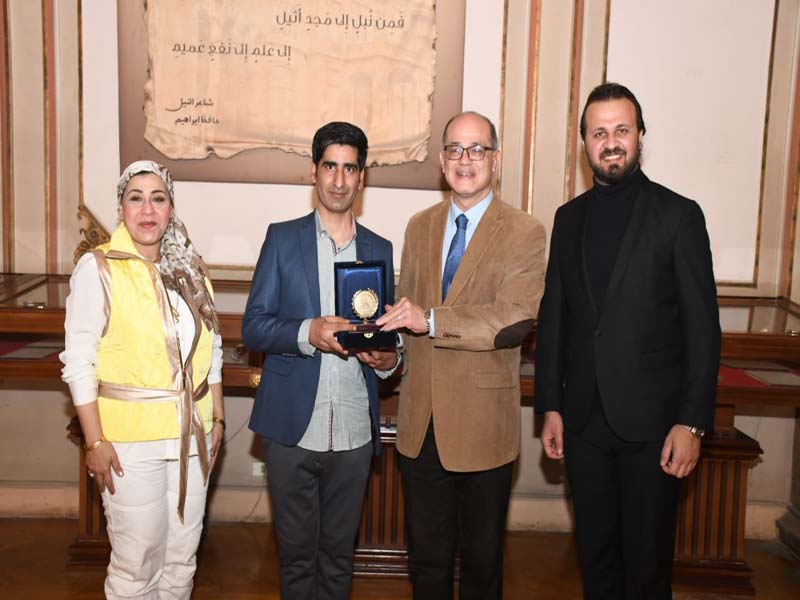 The conclusion of the activities of the workshop of the Iraqi author Qutaiba Al-Nuaimi at Ain Shams University, the first of its kind in the Arab region