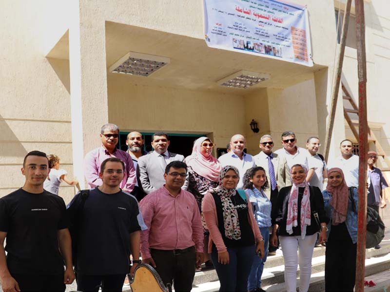 The turnout of the people of Buhaira governorate to the headquarters of the one-day convoy of Ain Shams University