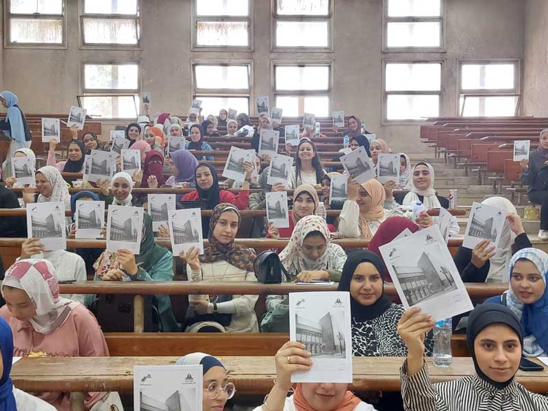 The Faculty of Girls at Ain Shams University raises the banner of the fight against illiteracy ‎