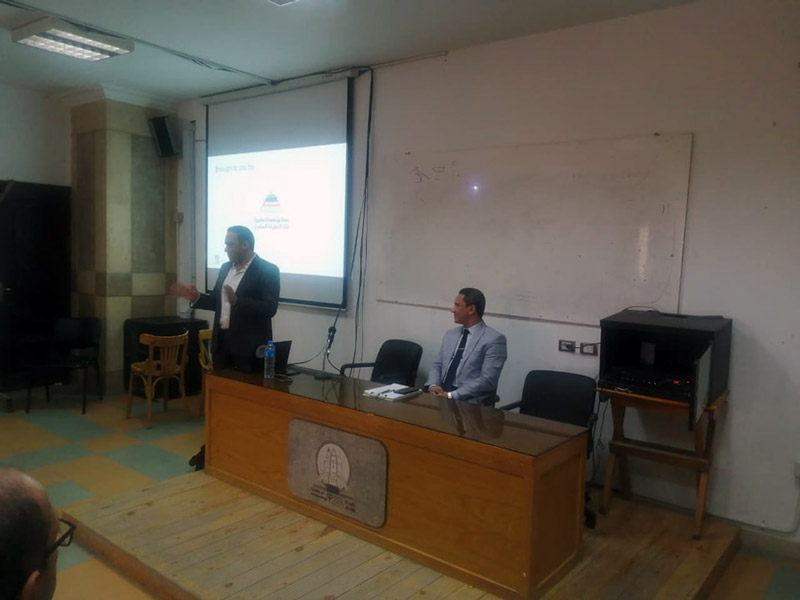 The Faculty of Archeology hosts two workshops within the series of workshops organized by the Graduate Studies and Research Sector in cooperation with Elsevier and the Egyptian Knowledge Bank on international scientific publishing