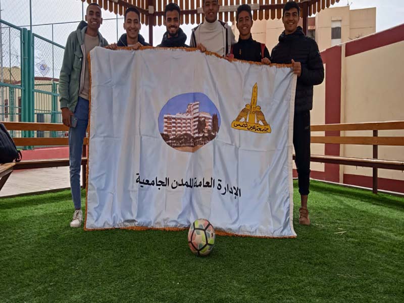 Advanced centers for university city students at Ain Shams University in the first sports fair for university cities