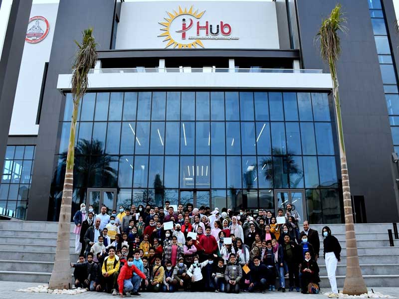 Child University events at the Innovation and Entrepreneurship Center (iHub) at Ain Shams University