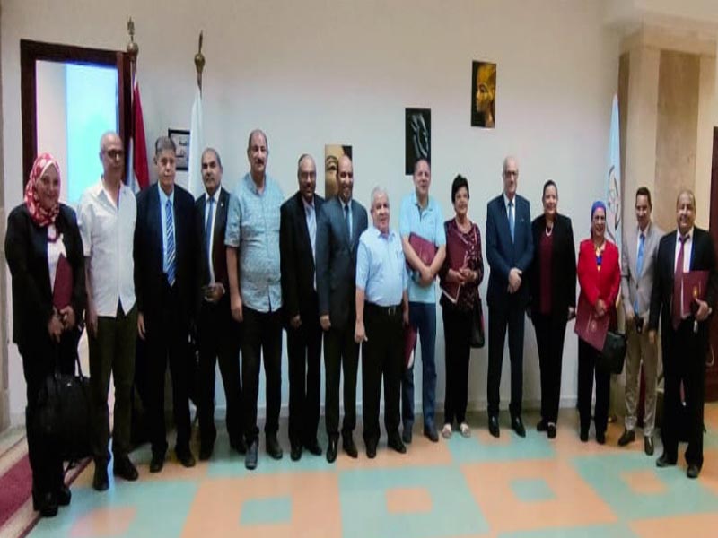The Faculty of Archeology hosts the seventh meeting of the Antiquities Committee sector of the Supreme Council of Universities