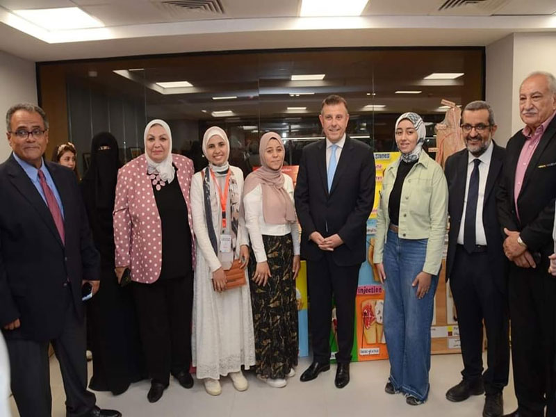 The Faculty of Nursing participates in the exhibition of innovative student projects held on the sidelines of the closing ceremony of the Ain Shams Innovate Competition