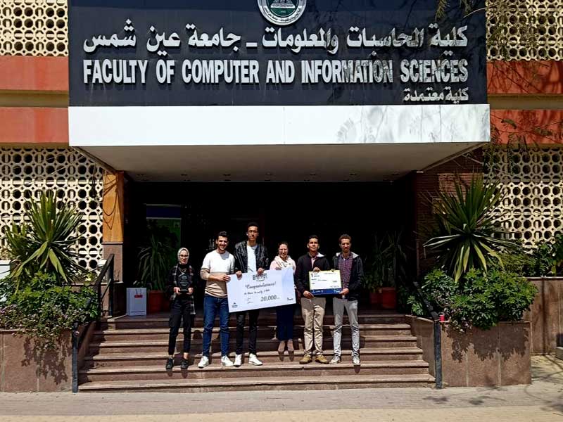 The first place for Faculty of computer and information science, Ain Shams University in the Smart Cities Hackathon