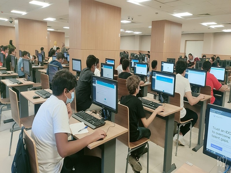 The Network Center provides the necessary technical support to conduct the tests of the Ashbal Egypt Digital Initiative at Ain Shams University