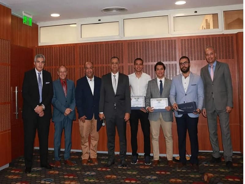 The Faculty of Engineering Board honors the team participating in a competition entitled Carbon Neutral Renewable Energy Engineering Technology