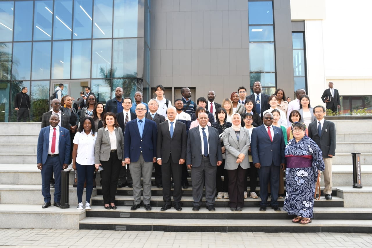 Ain Shams University receives the ambassador of Zambia, the ambassador of Malawi, and the delegation of Hiroshima, Zambia and Malawi universities in the framework of joint cooperation