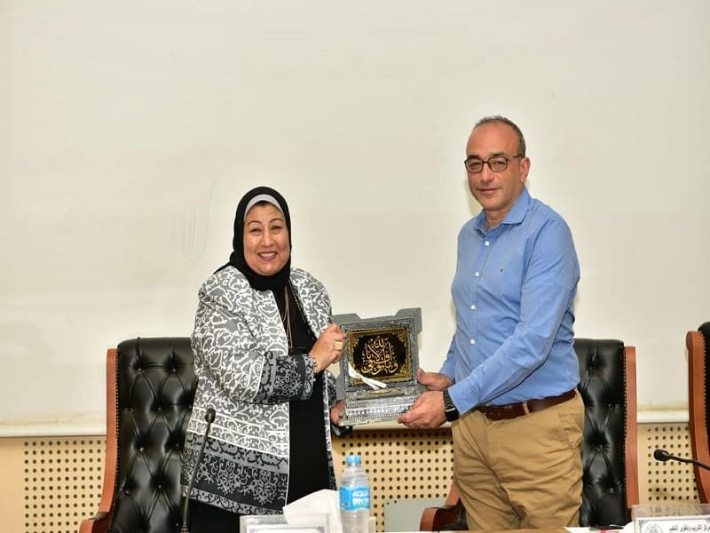 Celebration of the International Nursing Day in Ain Shams University Hospitals, honoring hospital directors, heads, and members of distinguished nursing teams