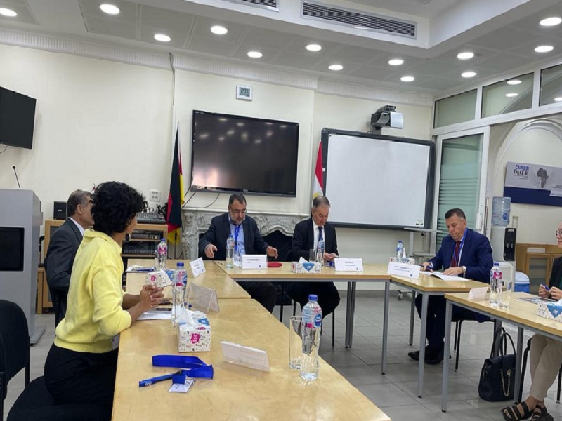The university president participates in the meeting of the German Academic Exchange Service (DAAD) to support ways of cooperation with Egyptian universities