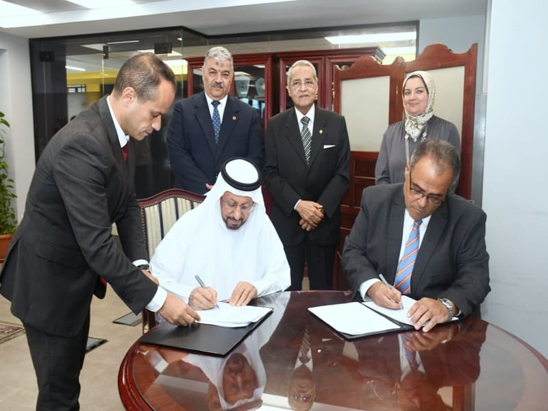 A cooperation agreement between Ain Shams University and the Arab Science Center for University and Training Services in the Emirates