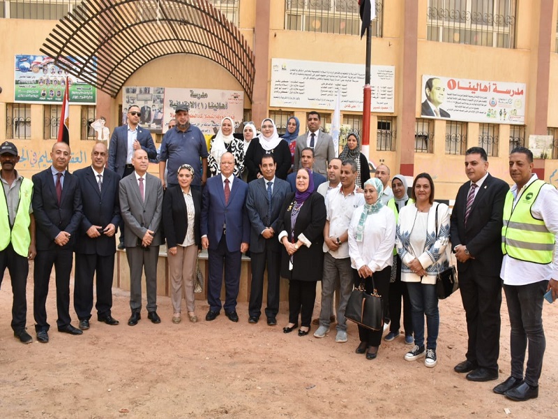 The Governor of Cairo checks on the activities of Ain Shams University Comprehensive Development Convoy in Ahalina 1 neighborhood