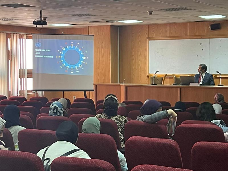 "Legal Translation in the United Nations System"... Seminar at the Faculty of Al-Alsun