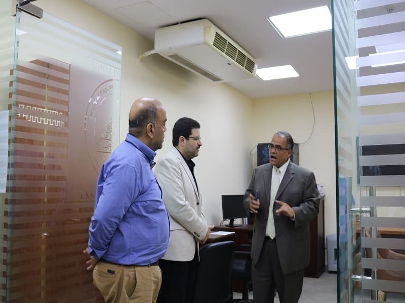 the Vice President of Ain Shams University for Education and Students inspects the Measurement and Evaluation Unit at the Faculty of Engineering