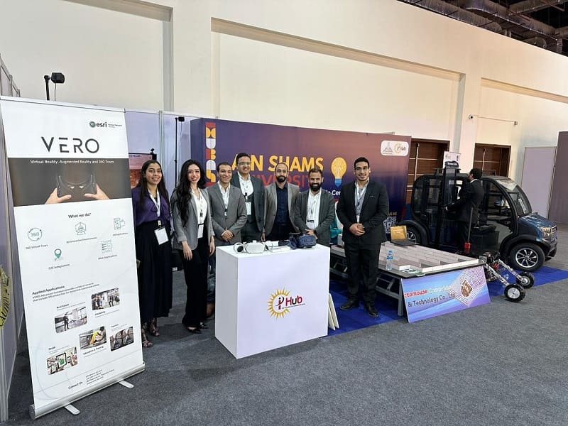 Visitors flocked to the ASU IHub Center pavilion at Ain Shams University at the Cairo ICT & Connecta exhibition