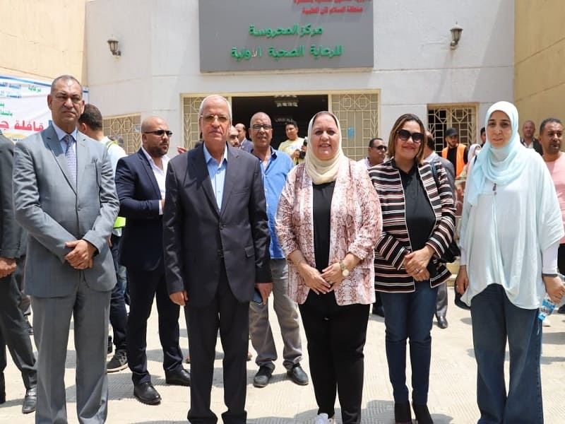 The conclusion of the activities of the comprehensive development convoy of Ain Shams University in the Mahrousa district, in cooperation with Cairo Governorate