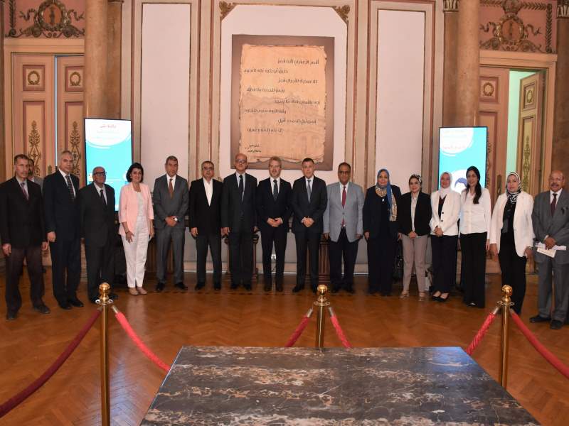 The visit of Lithuanian ambassador to Ain Shams University