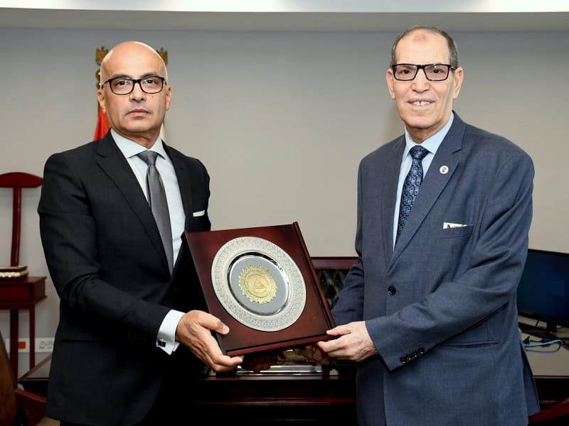 The President of the University receives Advisor Hafez Abbas, Head of the Administrative Prosecution Authority