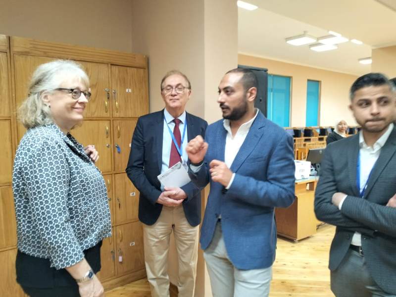 An inspection tour of the German AQAS delegation at the Faculty of Dentistry