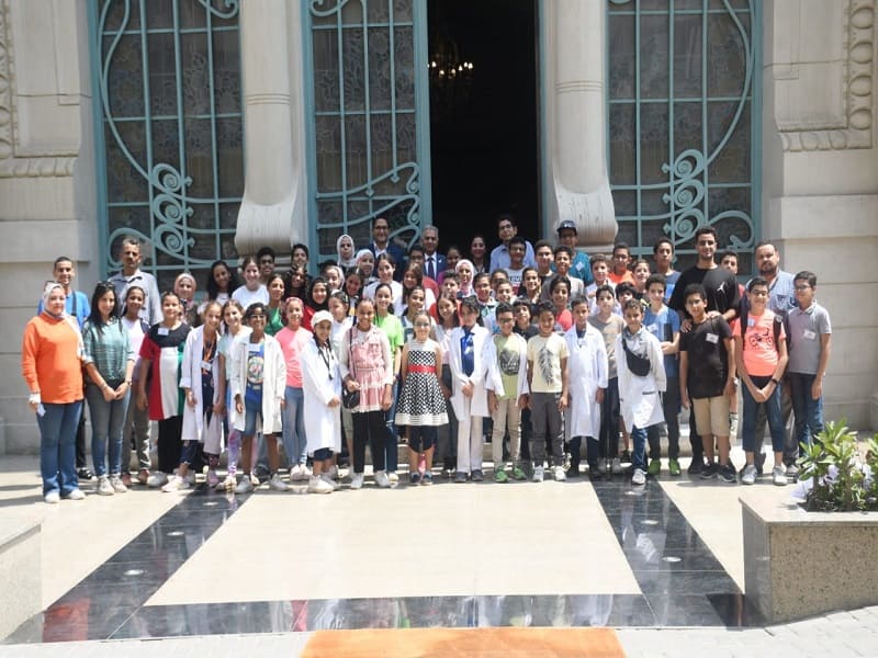 The Faculty of Archeology and the Zaffran Museum at Ain Shams University receive the activities of the Children's University