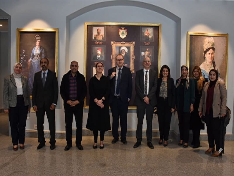 The Zaffran Museum at Ain Shams University received a delegation from the British University of Exeter