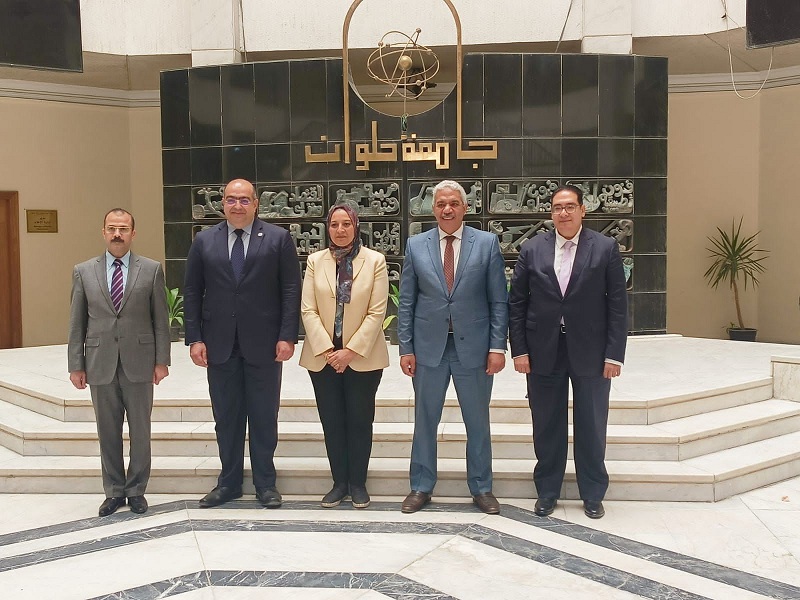 Prof. Ghada Farouk, Acting President of Ain Shams University, participates in the delegation of vice-presidents of universities in the Greater Cairo region