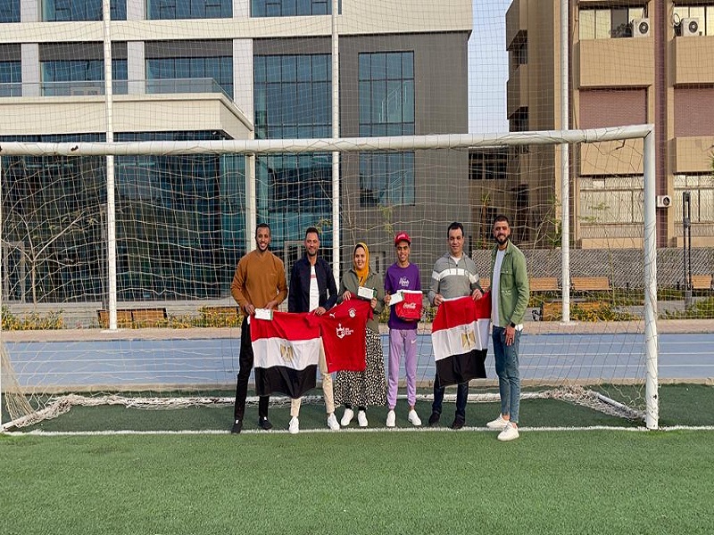 طلاب أسرة طلاب من أجل مصر تدعم ممثل مصر في دوري أبطال أفريقيا