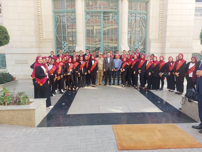 The visit of a delegation of Ain Shams University students to the Military Museum