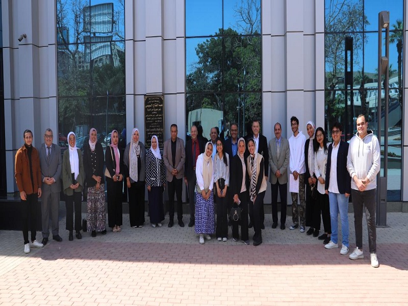 The meeting of the President and Vice President of Ain Shams University with USAID scholarship recipients