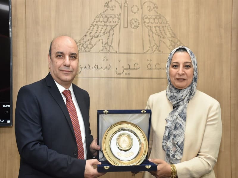 The Council of Community Service Affairs and Environmental Development at Ain Shams University honors Mr.  Suhail Hamza, Assistant Secretary General of the University for Sector Affairs