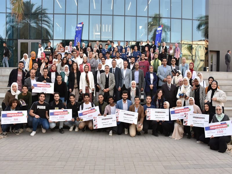 Prof. Ghada Farouk witnessed the conclusion of the activities of the iChallenge '23 competitions program, which is organized by the ASU-iHub Center