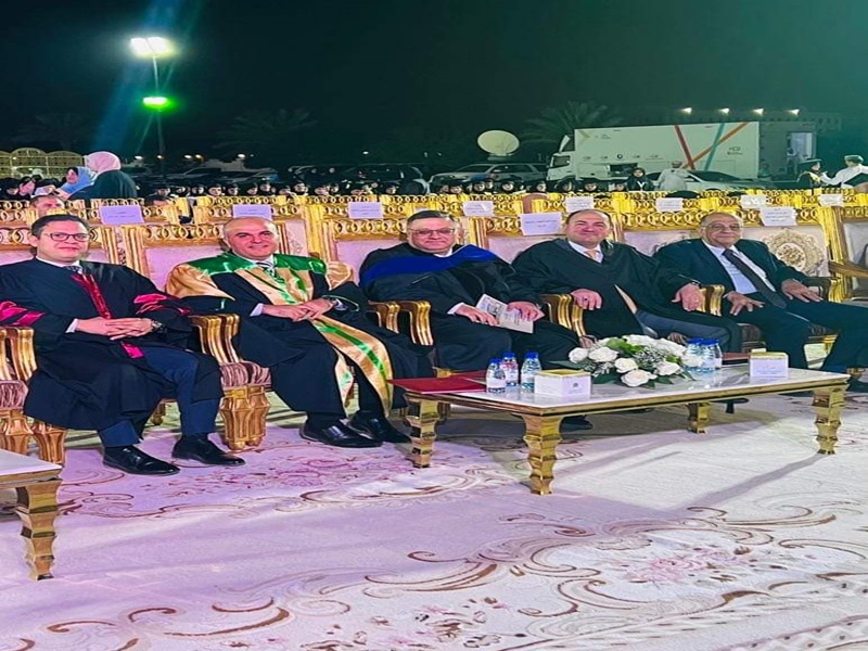 The Dean of the Faculty of Law participates in the graduation ceremony of the seventeenth batch of students from Al Buraimi University College in the sisterly Sultanate of Oman